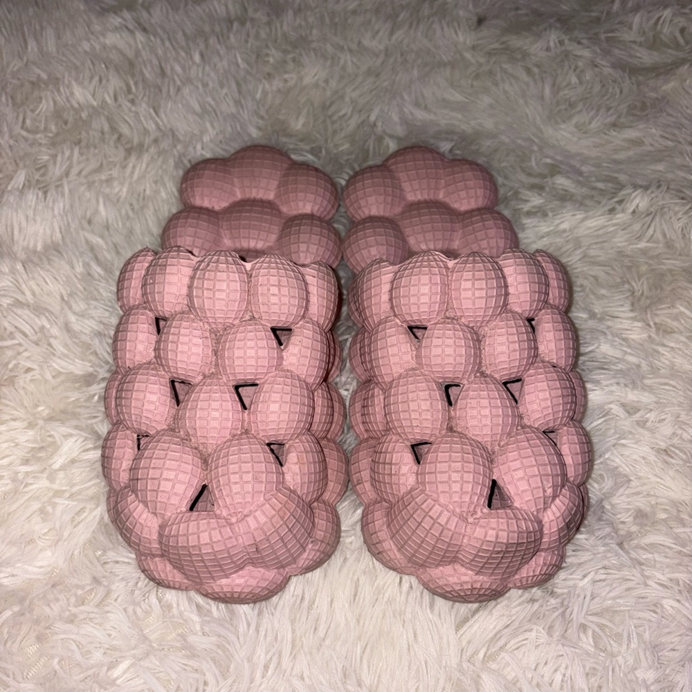 Pink Bubble Slide Sandals